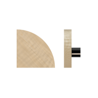 American Oak T10 Timber Pull Handle by Style Finish Doorware mounted on a door, showcasing natural wood grain and sleek design.