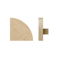 Single T10 Timber Pull Handle in American Oak by Style Finish Doorware, featuring a sleek, natural wood finish.