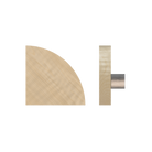 Single T10 Timber Pull Handle in American Oak by Style Finish Doorware, showcasing its natural wood grain and sleek design.