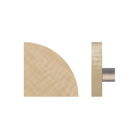 Single T10 Timber Pull Handle in American Oak by Style Finish Doorware, showcasing its natural wood grain and sleek design.