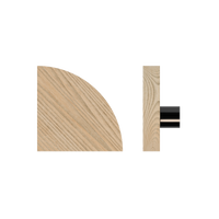 T10 Timber pull handle in Tasmanian Oak by Style Finish Doorware, showing a sleek, single door handle design.
