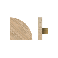 T10 Timber Pull Handle in Tasmanian Oak by Style Finish Doorware, single door handle with sleek wooden design.