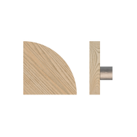 T10 Timber Pull Handle in Tasmanian Oak by Style Finish Doorware, showcasing a sleek single wooden door handle design.