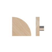 Victorian Ash T10 Timber Pull Handle by Style Finish Doorware, single, showcasing sleek wooden design for interior doors