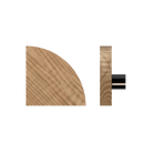 Single T10 Timber Pull Handle in American Walnut by Style Finish Doorware, showcasing its sleek, natural wood grain finish.