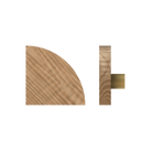 Single T10 Timber Pull Handle in American Walnut by Style Finish Doorware, showing the sleek, natural wood grain and modern design.