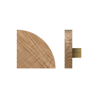 Single T10 Timber Pull Handle in American Walnut by Style Finish Doorware, showing the sleek, natural wood grain and modern design.