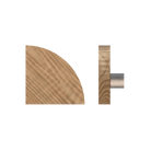 Single T10 Timber Pull Handle in American Walnut by Style Finish Doorware, featuring a sleek, natural wood finish for doors.