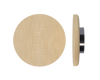 Single T11 Timber Entrance Pull Handle, American Oak, Ø300mm x Projection 68mm, Coated in Hard Wax (accentuates rich colours) in White Oak / Satin Anodised Gun Metal