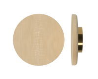 Single T11 Timber Pull Handle in American Oak by Style Finish Doorware, showcasing its sleek, natural wood grain finish.