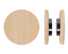 Pair of Victorian Ash T11 Timber Pull Handles by Style Finish Doorware, showcasing natural wood grain and classic design for doors