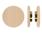 Pair of Victorian Ash T11 Timber Pull Handles by Style Finish Doorware, showcasing polished wood finish and ergonomic design.