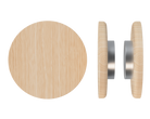 Pair of T11 Timber Pull Handles in Victorian Ash by Style Finish Doorware, showcasing sleek, natural wood grain finish.