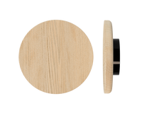 Style Finish Doorware T11 Timber Pull Handle in Tasmanian Oak, single door handle with sleek wood grain finish.