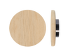 Single T11 Timber Entrance Pull Handle, Tasmanian Oak, Ø300mm x Projection 68mm, Coated in Hard Wax (accentuates rich colours) in Tasmanian Oak / Satin Anodised Gun Metal