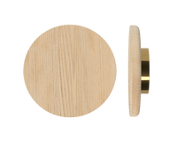 Single T11 Timber Pull Handle in Tasmanian Oak by Style Finish Doorware, showing smooth wooden grip and sleek design.