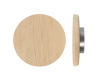 Single T11 Timber Entrance Pull Handle, Tasmanian Oak, Ø300mm x Projection 68mm, Coated in Hard Wax (accentuates rich colours) in Tasmanian Oak / Satin Anodised Nickel