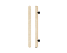 American Oak T12 Timber Pull Handle by Style Finish Doorware mounted on a door, showcasing sleek single pull handle design.