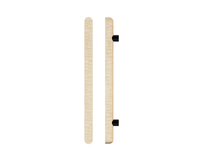 American Oak T12 Timber Pull Handle by Style Finish Doorware mounted on a door, showcasing sleek single pull handle design.