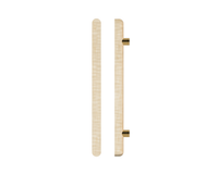 T12 Timber Pull Handle in American Oak from Style Finish Doorware, single door hardware with sleek wood finish
