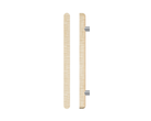 Single T12 Timber Pull Handle in American Oak by Style Finish Doorware, featuring natural wood grain and sleek design.