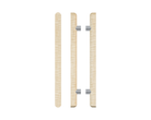 Pair of T12 Timber Pull Handles in American Oak by Style Finish Doorware, showcasing natural wood grain and sleek design.
