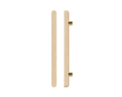 T12 Timber pull handle in Tasmanian Oak by Style Finish Doorware mounted on a door for a modern interior look