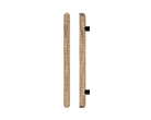 Single T12 Timber Pull Handle in American Walnut by Style Finish Doorware, featuring sleek wood grain and modern design.