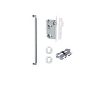 Pull Handle Berlin Euro Pair Polished Chrome L635xW22xP63mm CTC600 mm BPD35mm, Mortice Lock Roller Euro Polished Chrome CTC85mm Backset 60mm, Euro Cylinder Dual Function 5 Pin 65mm KA4, Escutcheon Euro Concealed Fix Round Pair D52xP10mm in Polished Chrome