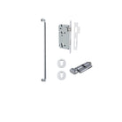 Pull Handle Berlin Euro Pair Polished Chrome L635xW22xP63mm CTC600 mm BPD35mm, Mortice Lock Roller Euro Polished Chrome CTC85mm Backset 60mm, Euro Cylinder Key Thumb 5 Pin 65mm KA4, Escutcheon Euro Concealed Fix Round Pair D52xP10mm in Polished Chrome
