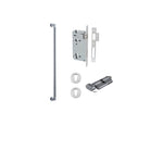 Pull Handle Berlin Euro Pair Brushed Chrome L635xW22xP63mm CTC600 mm BPD35mm, Mortice Lock Roller Euro Brushed Chrome CTC85mm Backset 60mm, Euro Cylinder Key Thumb 5 Pin 65mm KA4, Escutcheon Euro Concealed Fix Round Pair D52xP10mm in Brushed Chrome