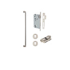 Pull Handle Berlin Euro Pair Satin Nickel L635xW22xP63mm CTC600 mm BPD35mm, Mortice Lock Roller Euro Satin Nickel CTC85mm Backset 60mm, Euro Cylinder Dual Function 5 Pin Satin Nickel 65mm KA4, Escutcheon Euro Concealed Fix Round Pair D52xP10mm in Satin Nickel