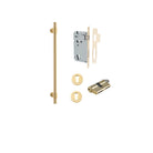 Pull Handle Helsinki Brushed Gold PVD L560xD22xP66mm BP35mm CTC450mm Ent Kit, Mortice Lock Roller Euro Brushed Gold PVD CTC85 Backset 60, Euro Cylinder Dual Func 5 Pin Satin Brass L65 KA1, Escutcheon Euro Con Fix Rnd Pair Brushed Gold PVD D52xP10mm in Brushed Gold PVD