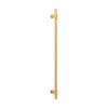 Pull Handle Helsinki Brushed Gold PVD L710xD22xP66mm BP35mm CTC600mm in Brushed Gold PVD