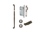 Pull Handle Sarlat Signature Brass L635xW32xP72mm BP35mm CTC600mm Entrance Kit, Mortice Lock Roller Euro Signature Brass CTC85mm Backset 60mm, Euro Cylinder Key Thumb 6 Pin Signature Brass L70mm KA1, Escutcheon Euro Concealed Fix Round Pair Signat… in Signature Brass