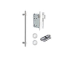 Pull Handle Helsinki Brushed Chrome L560xD22xP66mm BP35mm CTC450mm Entrance Kit, Mortice Lock Roller Euro Brushed Chrome CTC85mm Backset 60mm, Euro Cylinder Dual Function 5 Pin Brushed Chrome L65mm KA1, Escutcheon Euro Concealed Fix Round Pair Bru… in Brushed Chrome