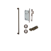 Pull Handle Baltimore Signature Brass L635xW13xP64mm BP35mm CTC600mm Entrance Kit, Mortice Lock Roller Euro Signature Brass CTC85mm Backset 60mm, Euro Cylinder Key Thumb 6 Pin Signature Brass L70mm KA1, Escutcheon Euro Concealed Fix Round Pair Sig… in Signature Brass