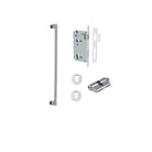 Pull Handle Baltimore Brushed Chrome L635xW13xP64mm BP35mm CTC600mm Entrance Kit, Mortice Lock Roller Euro Brushed Chrome CTC85mm Backset 60mm, Euro Cylinder Dual Function 5 Pin Brushed Chrome L65mm KA1, Escutcheon Euro Concealed Fix Round Pair Br… in Brushed Chrome