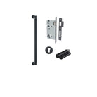 Pull Handle Brunswick Euro Pair Matt Black L485xW22xP63mm CTC450 mm BPD35mm, Mortice Lock Roller Euro Matt Black CTC85mm Backset 60mm, Euro Cylinder Dual Function 5 Pin Matt Black 65mm KA4, Escutcheon Euro Concealed Fix Round Pair D52xP10mm in Matt Black