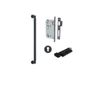 Pull Handle Brunswick Euro Pair Matt Black L485xW22xP63mm CTC450 mm BPD35mm, Mortice Lock Roller Euro Matt Black CTC85mm Backset 60mm, Euro Cylinder Key Thumb 5 Pin Matt Black 65mm KA4, Escutcheon Euro Concealed Fix Round Pair Matt Black D52xP10mm in Matt Black