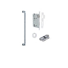 Pull Handle Brunswick Euro Pair Polished Chrome L485xW22xP63mm CTC450 mm BPD35mm, Mortice Lock Roller Euro Polished Chrome CTC85mm Backset 60mm, Euro Cylinder Dual Function 5 Pin 65mm KA4, Escutcheon Euro Concealed Fix Round Pair D52xP10mm in Polished Chrome