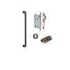 Pull Handle Berlin Euro Pair Signature Brass L485xW22xP63mm CTC450 mm BPD35mm, Mortice Lock Roller Euro Signature Brass CTC85mm Backset 60mm, Euro Cylinder Dual Function 5 Pin 65mm KA4, Escutcheon Euro Concealed Fix Round Pair D52xP10mm in Signature Brass