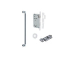 Pull Handle Berlin Euro Pair Polished Chrome L485xW22xP63mm CTC450 mm BPD35mm, Mortice Lock Roller Euro Polished Chrome CTC85mm Backset 60mm, Euro Cylinder Key Thumb 5 Pin Polished Chrome 65mm KA4, Escutcheon Euro Concealed Fix Round Pair D52xP10mm in Polished Chrome