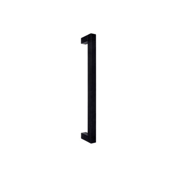 SQUARE JB320 PA pull handle with back-to-back fixing satin black in Satin Black