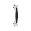 BOSCO LZ185 pull handle polished stainless steel / black in Polished Stainless / Black