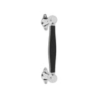 BOSCO LZ185 pull handle polished stainless steel / black in Polished Stainless / Black