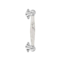BOSCO LZ185MA pull handle satin stainless steel / Carrara marble in Satin Stainless Steel / Carrara Marble