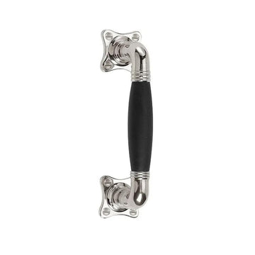 TIMELESS MG1934C pull handle bright nickel/ebony wood  in Bright Nickel / Ebony Wood