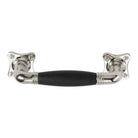 TIMELESS MG1934C pull handle satin nickel/ebony wood  in Satin Nickel / Ebony Wood