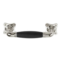 TIMELESS MG1934C pull handle satin nickel/ebony wood  in Satin Nickel / Ebony Wood